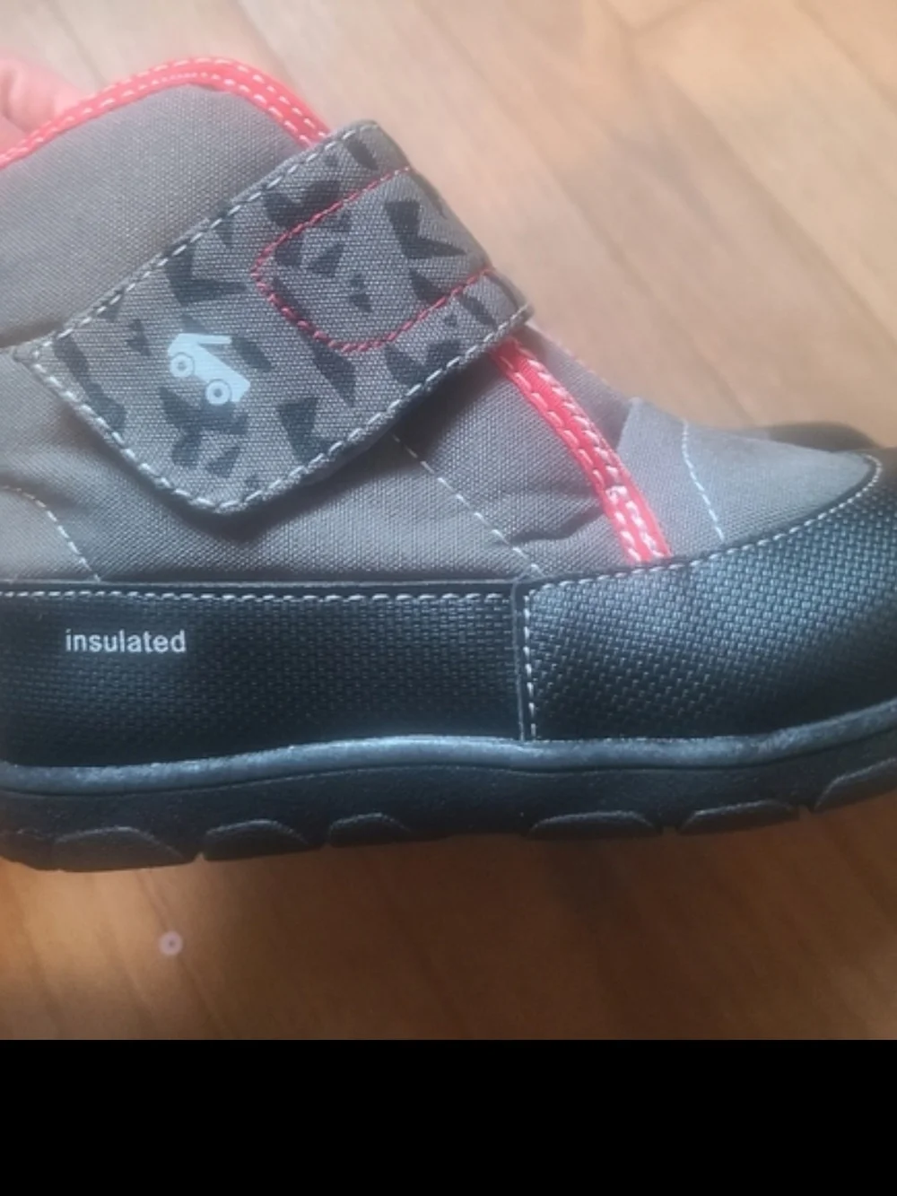 See Kai Run Blake Gray and Red Kids' Insulated Boots